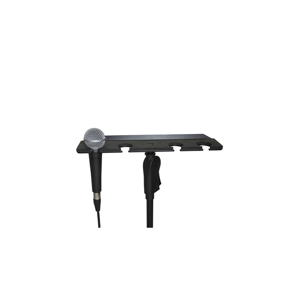 Gator Frameworks GFW-MIC-4TRAY Supporto multi-microfono per 4 microfoni<br>