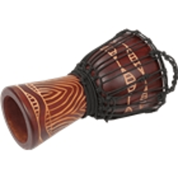 Tanga DA65-8T Djembe Slammer 14" Mogano Scolpito Rosso