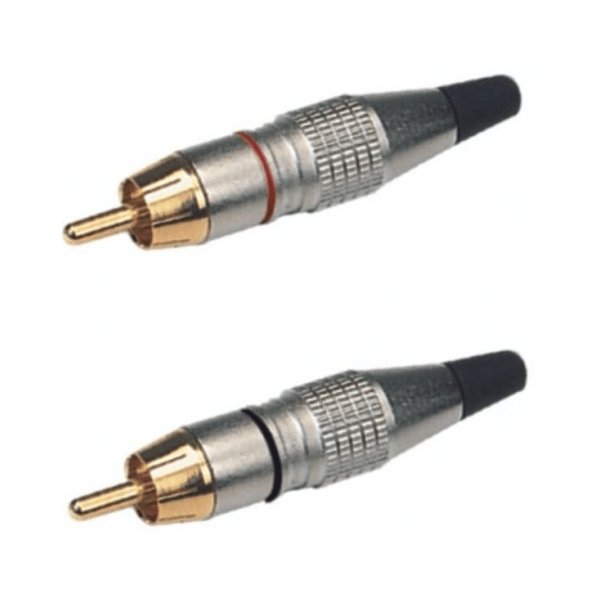 EXTREME 2R2R2PRO CAVO AUDIO DI SEGNALE SCHERMATO 2 CONNETTORI RCA MASCHIO - 2 CONNETTORI RCA MASCHIO CONNETTORI SMONTABILI IN METALLO LUNGHEZZA 2 METRI