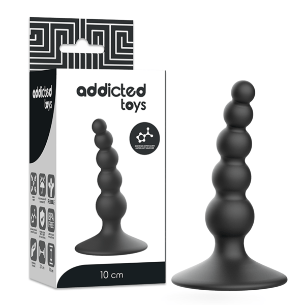 ADDICTED TOYS ANAL SEXUELLER PLUG 10CM SCHWARZ