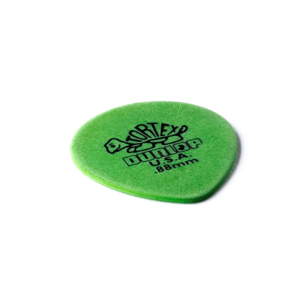 Dunlop 413R Tortex Tear Drop Green .88