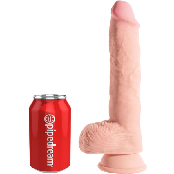 KING COCK - REALISTISCHER PENIS MIT EIER 19,4 CM LEICHT
