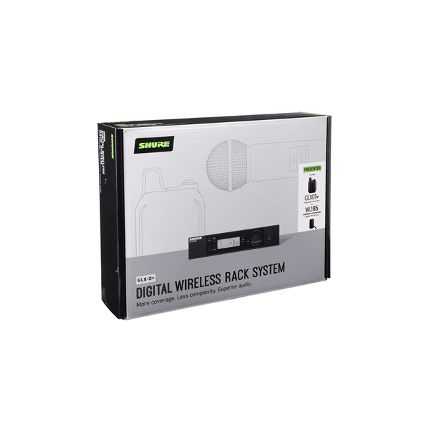 Shure GLXD14R+ con WL185 Sistema Wireless Lavalier