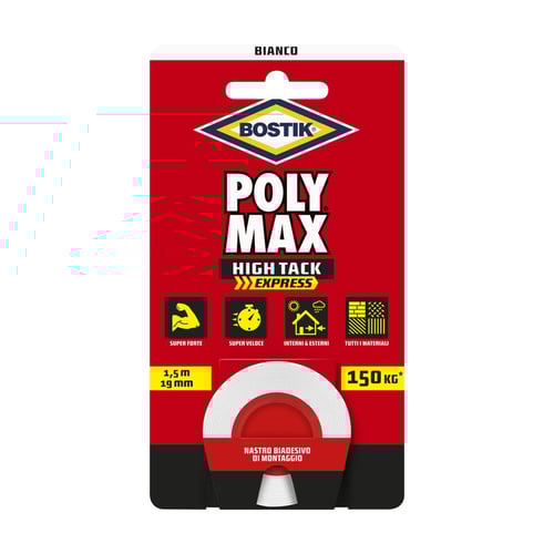 BOSTIK POLYMAX NASTRO BIAD HIGHTACK EXPRESS BIANCO