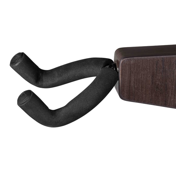 Gator Frameworks GFW-ELITEGTRHNGSTD-BRN Stand appendi-chitarra in finitura marrone noce scuro<br>