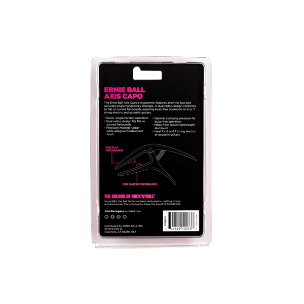 Ernie Ball Axis Capo 9600 Nero