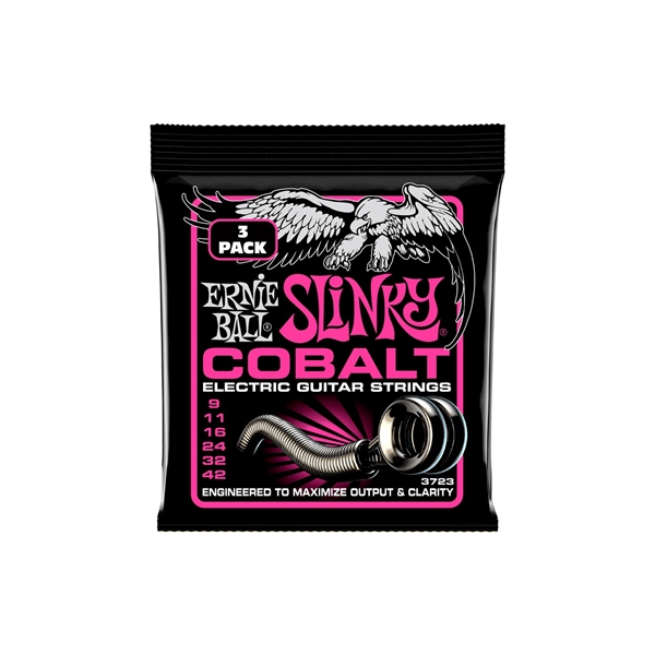 Ernie Ball 3723 Super Slinky Cobalt 3 Pk 9 42