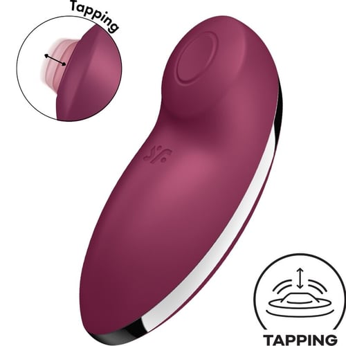 SATISFYER VIBRATOR SATISFYER - TAP & CLIMAX 2 VIBRATORE E STIMOLATORE ROSSO