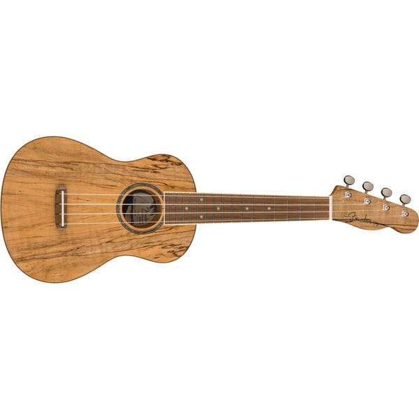 FENDER Ukulele Concert Strumenti popolari Acero marezzato Natural