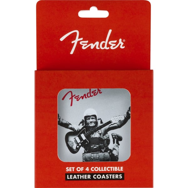 Set sottobicchieri Fender™ Vintage Ads 4-Pk Coaster Set, Black and White