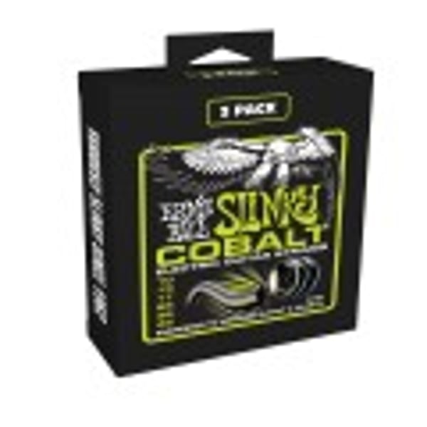 ERNIE BALL 3-pack corde per chitarra elettrica Regular Slinky Cobalt 10/46. Modello P03721