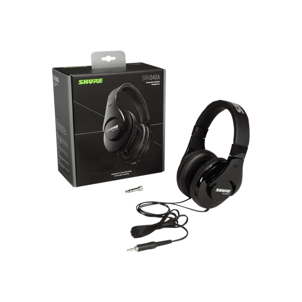 Shure SRH240A-BK Cuffia circumaurale chiusa