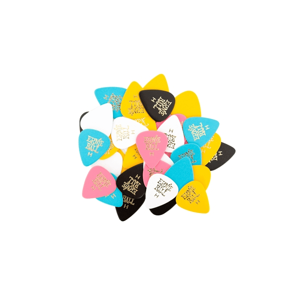 Ernie Ball Plettri Standard Assortiti Heavy Busta da 144