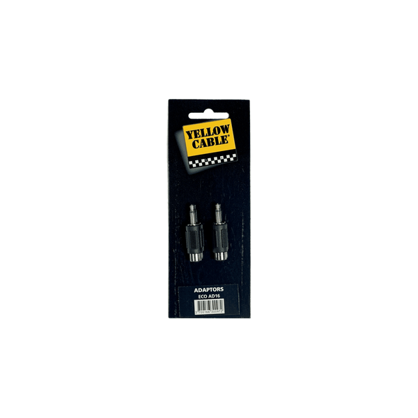 Yellow Cable AD16 Adattatore RCA Femmina/Mini Jack Mono Maschio 2 Pcs