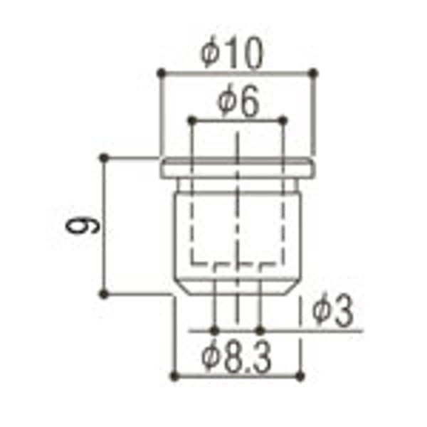 GOTOH Boccole Bloccacorde Cromate per Telecaster (conf. 6 pz.)