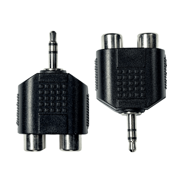 Yellow Cable AD09 Adattatore Mini Jack TRS Maschio/2x RCA Femmina 2 Pcs