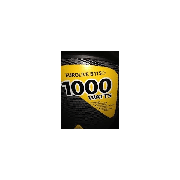 BEHRINGER B115-D EUROLIVE CASSA ATTIVA AMPLIFICATA 1000 WATT WOOFER 15″ EQUALIZZATORE 2 BANDE 2 INGRESSI + WIRELESS READY