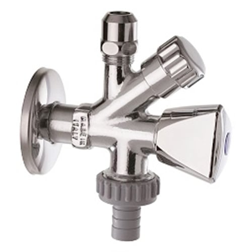 Rubinetto combinato sottolavabo-lavatrice con portagomma