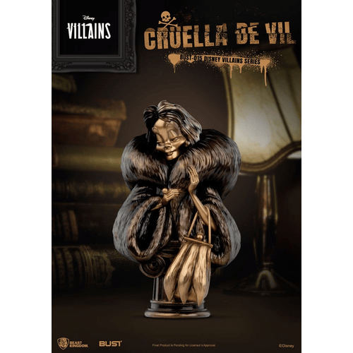 Disney Villains Series PVC Büste Cruella De Vil 16 cm