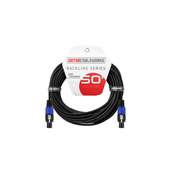 Gator Cableworks GCWB-SPK-50-2TL Cavo speaker speakon/speakon 15 m Serie Backline