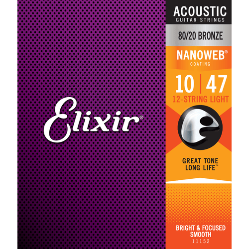 ELIXIR 11152 ACOUSTIC 80/20 BRONZE NANOWEB