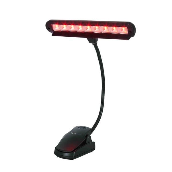 Gator Frameworks GFWMUSLEDR - Lampada LED rossa per leggii musicali