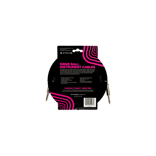 Ernie Ball 6399 PVC Straight Straight 4.5m