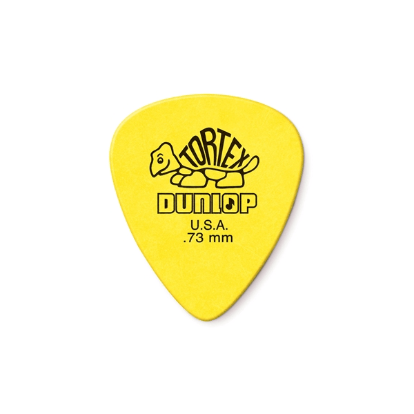 Dunlop 418R Tortex Standard Yellow .73