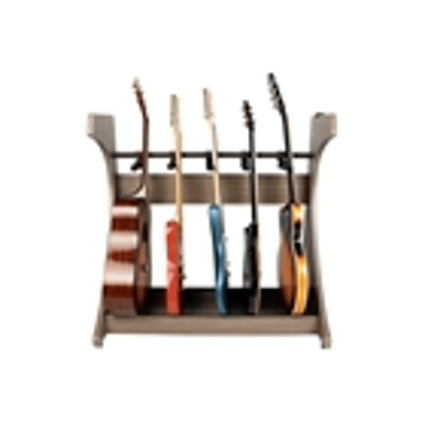 Gator Frameworks GFW-ELITEGTR5RK-GRY Rack per chitarre 5-7 posti in finitura grigio Driftwood<br>