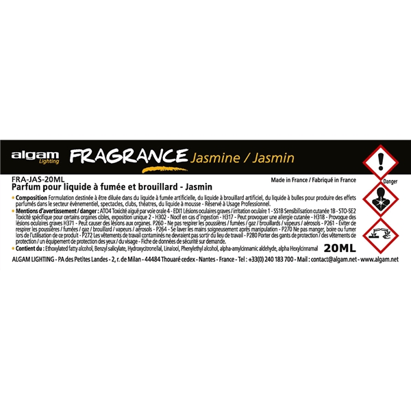 Algam Lighting FRA-JAS-20ML Profumo per Liquido del Fumo 20ml Gelsomino