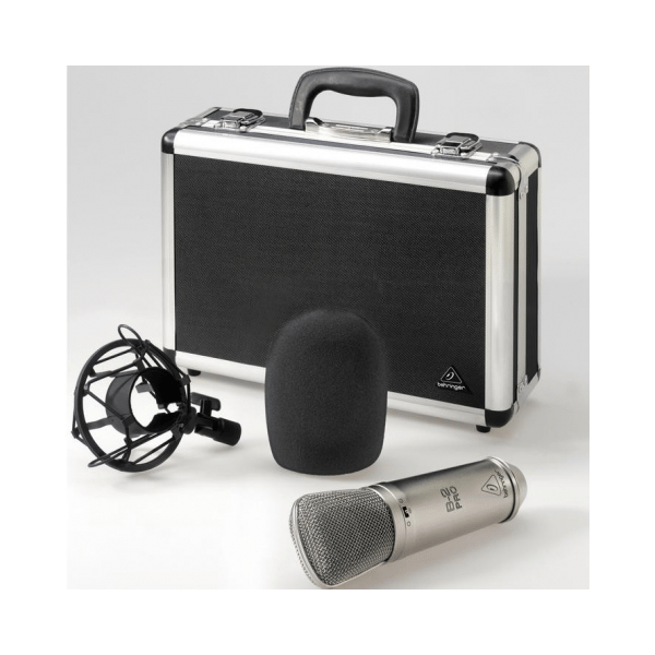 BEHRINGER B2-PRO MICROFONO STUDIO CONDENSATORE CARDIOIDE OMNIDIREZIONALE FIGURA 8 + CUSTODIA + SOSPENSIONE + ACCESSORI EX-DEMO