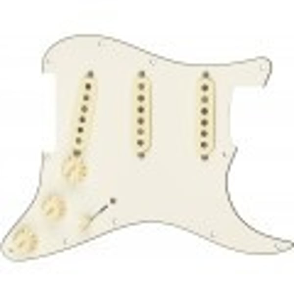 FENDER Battipenna Stratocaster precablato, Custom Shop Custom '69 SSS, Pergamena 11 fori PG. Modello 0992341509