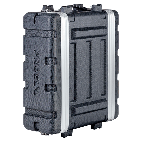 PROEL STAGE Custodia a rack 19' - 3 unità - realizzata in 'Polietilene FORCE'. Profondità interna utile: 307 mm