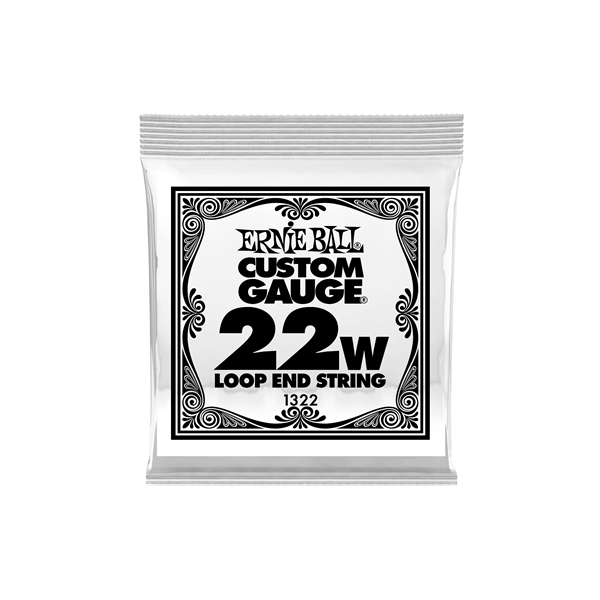 Ernie Ball 1322 Stainless Steel Wound Loop End .022