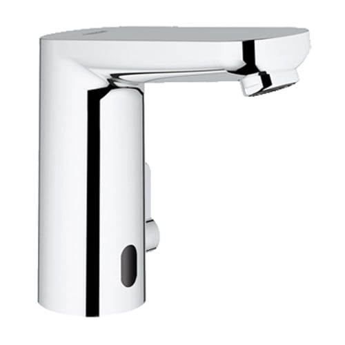 Rubinetto elettronico per lavabo a batteria con disp. miscelazione
