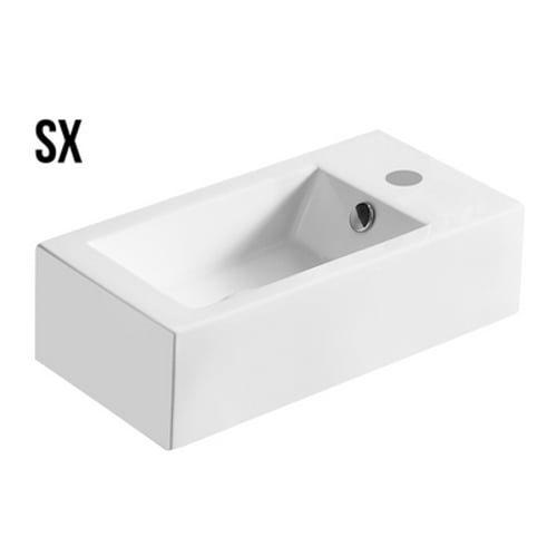Lavabo da appoggio mod. la47 cm 50 x 25.5