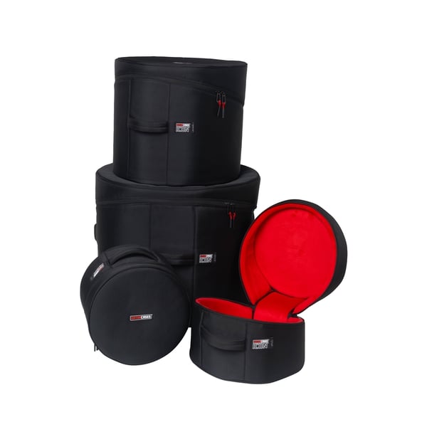 Gator Cases GP-ICON-ROCK Set borse batteria Rock; 22? x 18? BD, 10? x 8? TT, 12?