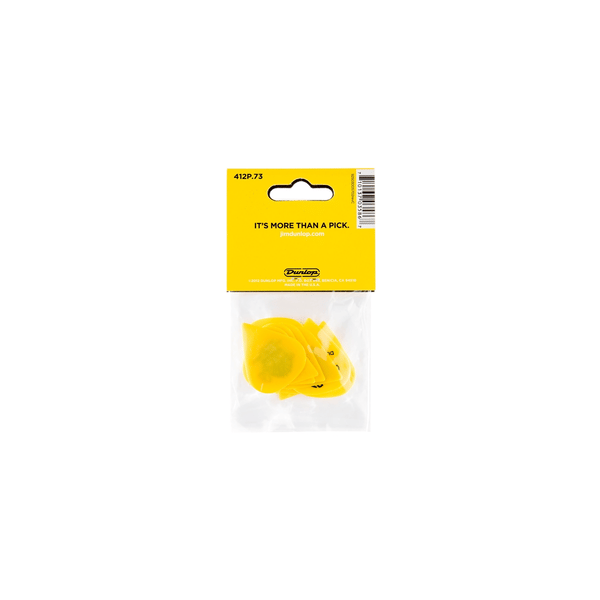 Dunlop 412P Tortex Sharp Yellow .73