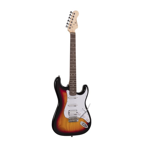 SOUNDSATION Chitarra elettrica double cutaway con 2 single coil + humbucker splittabile e meccaniche autobloccanti (equipaggiata Wilkinson, tastiera eco-rosewood)