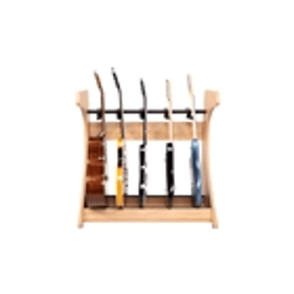 Gator Frameworks GFW-ELITEGTR5RK-MPL Rack per chitarre 5-7 posti in finitura Natural Maple Matte<br>