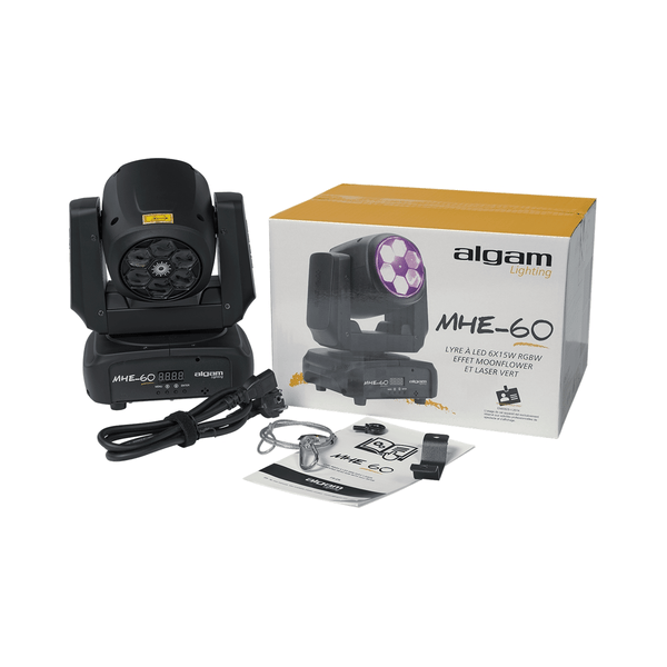 Algam Lighting MHE60 WASH Testa Mobile 60W + Laser