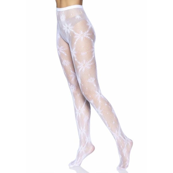 COLLANT RÉSILLE FLOCON DE NEIGE LEG AVENUE TAILLE UNIQUE