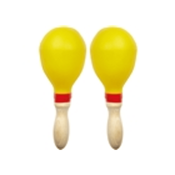 Eko Drums MAR 25 Maracas in plastica e legno Giallo