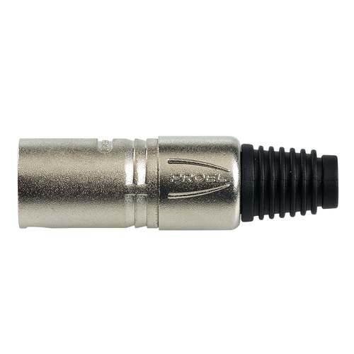 PROEL STAGE Spina volante XLR professionale 3 poli. Colore: Argento.