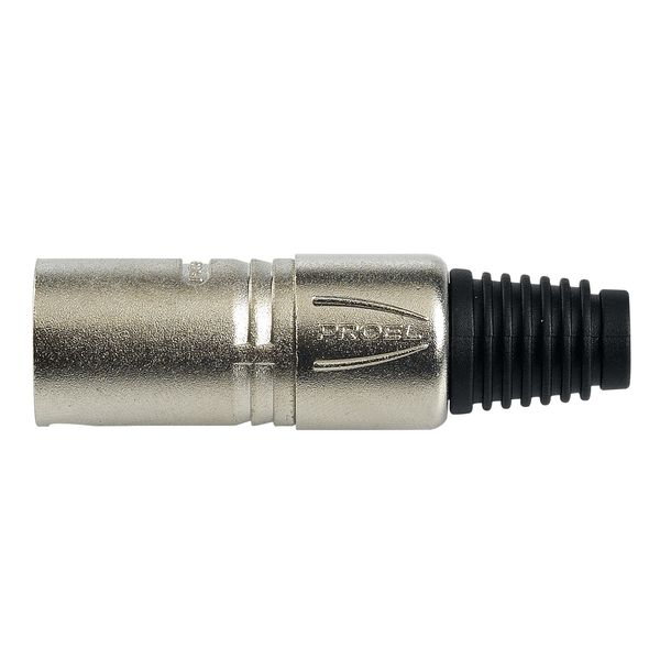 PROEL STAGE Spina volante XLR professionale 3 poli. Colore: Argento.