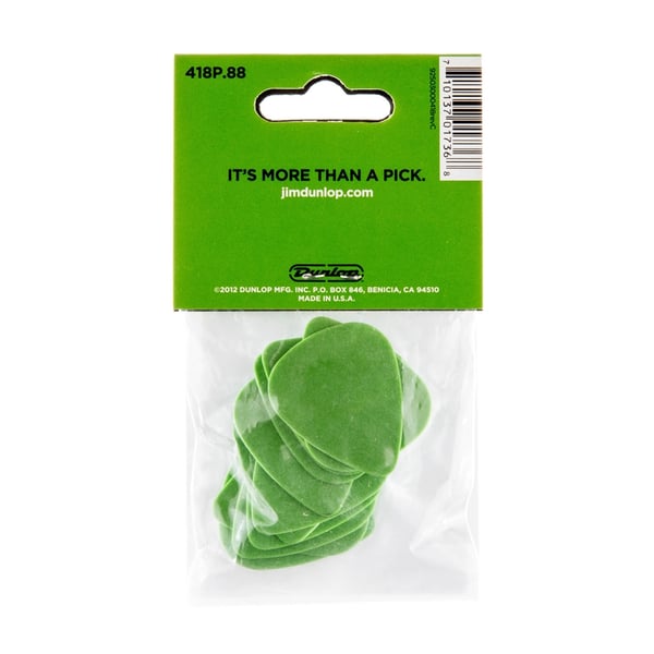 Dunlop 418P Tortex Standard Green .88
