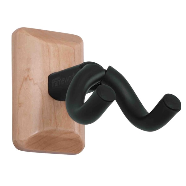 Gator Frameworks GFW-UKE-HNGRMPL Supporto da parete per ukulele e mandolino con piastra in acero