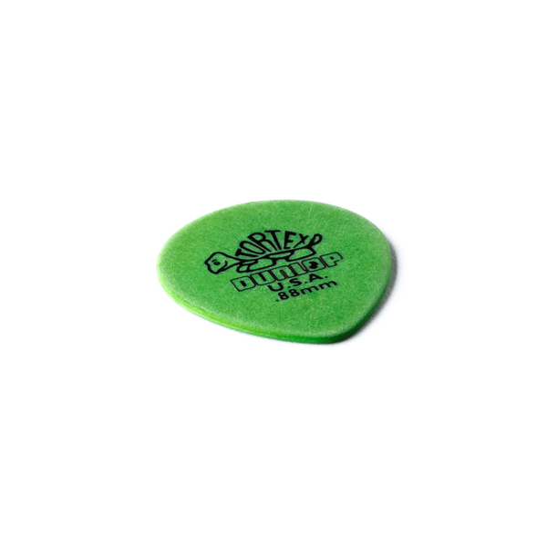 Dunlop 413R Tortex Tear Drop Green .88