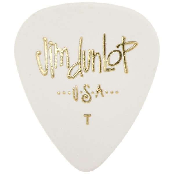 Dunlop 483P#01 White Classic - Thin