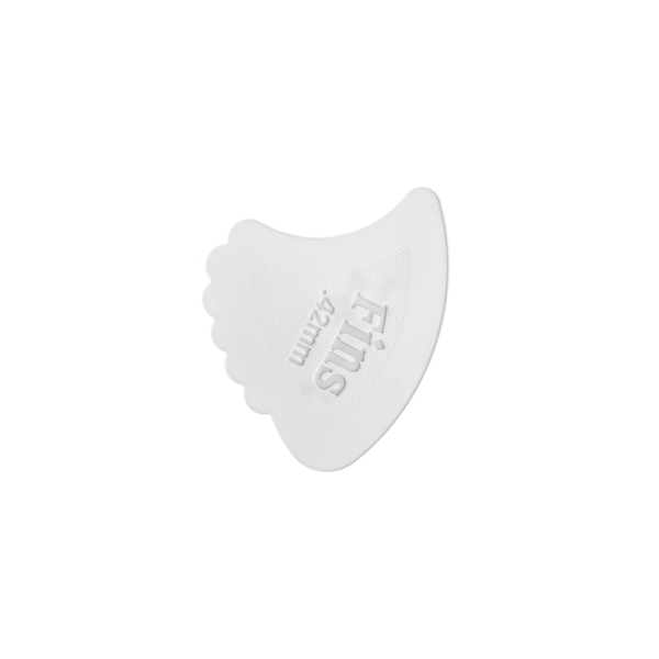 Dunlop 444R.42 Nylon Fin White .42mm